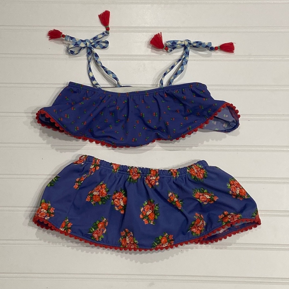 Matilda Jane Little Guppy Cherry Bikini Size 12-18 Months